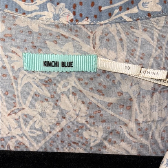 Kimchi Blue Sabrina Floral Mini Shirt Dress - Size 10 - EUC - Picture 5 of 8